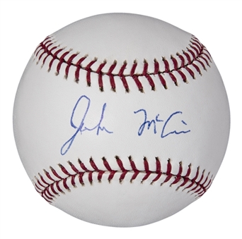 John McCain Signed OML Selig Baseball (Beckett)